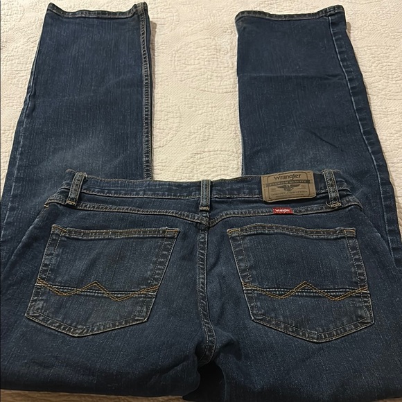 Wrangler Blue Straight Jeans Classic Denim Style. 30/32. - Picture 6 of 10